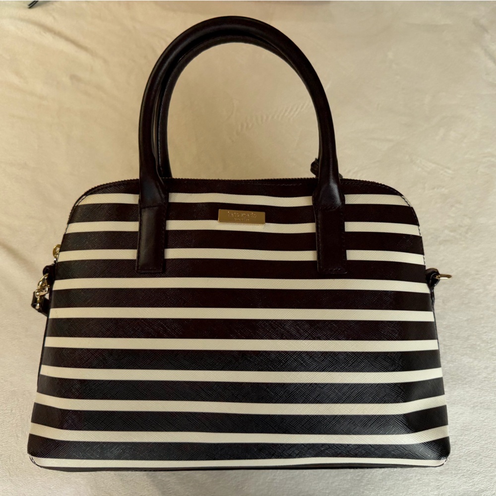 Kate Spade Bag black and white stripes